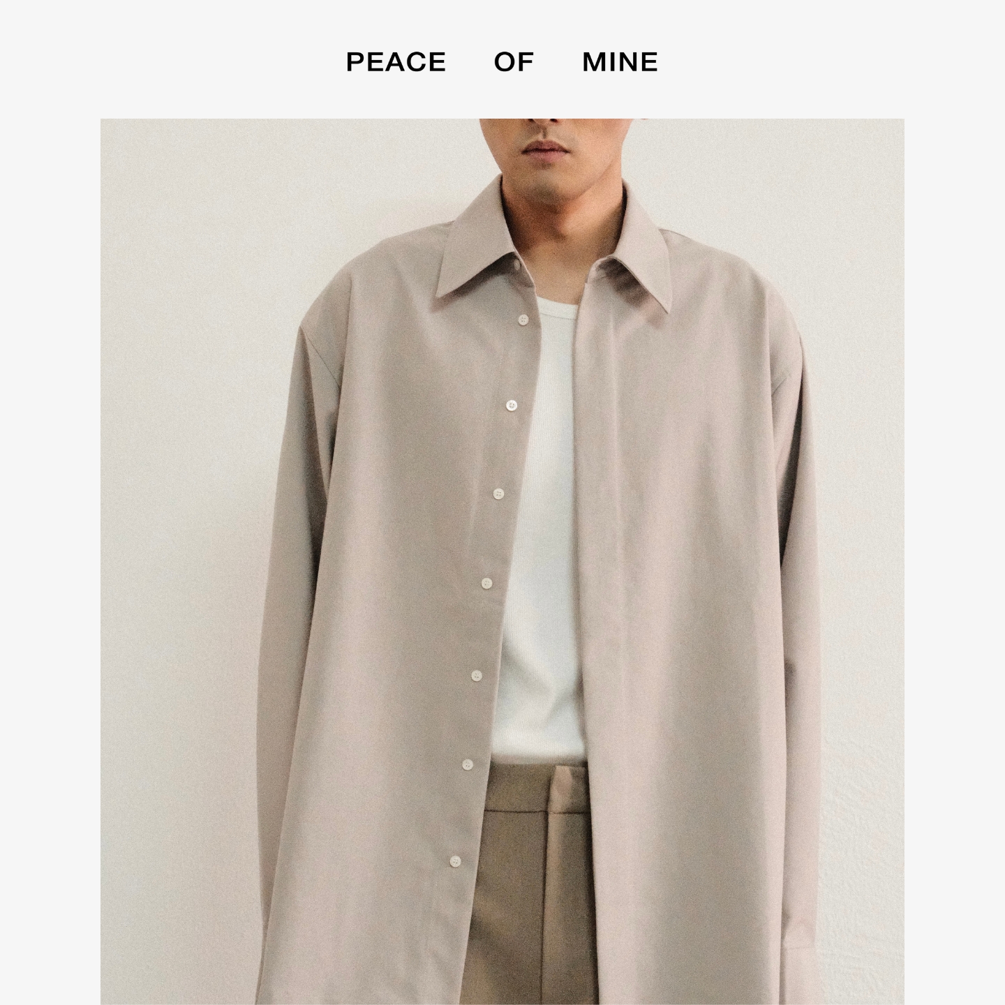 MILLER｜进口易打理简约经典翻领宽松长袖衬衫 PEACE OF MINE