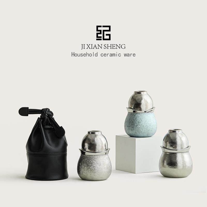 福禄纯钛快客杯可携式旅行茶具钛杯套装高档送长辈老师父亲生日礼,餐饮具,旅行茶具,淘宝优惠券,粉丝福利购,淘宝优惠卷