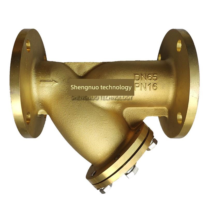 GL41W-16T铜法兰Y型过滤器DN32 40 50 65 80 100 125 150 200