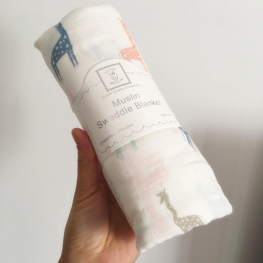 日本进口新生婴儿夏季单层纱布浴巾襁褓巾盖毯遮阳毯超薄包布毯子