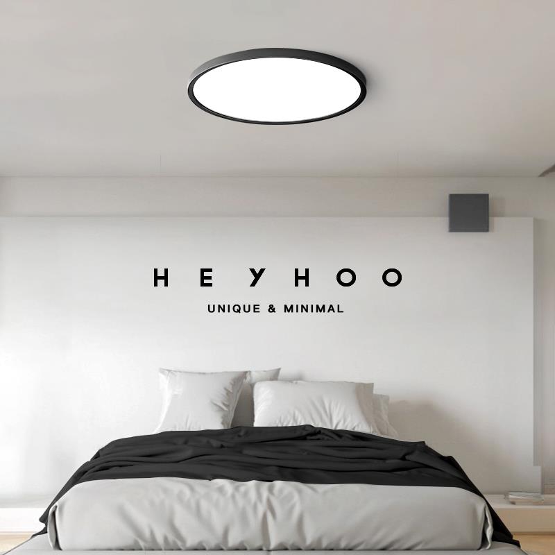 意式极简 超薄吸顶灯北欧现代简约书房过道阳台儿童房灯具