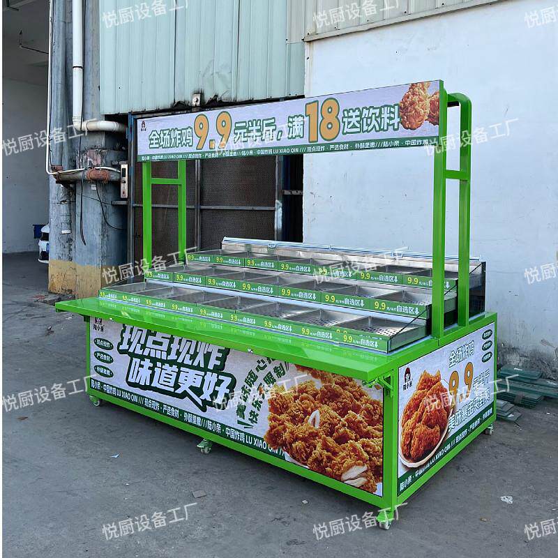 摆摊炸鸡柜脆皮炸鸡保温展示柜韩式炸鸡保鲜柜明档超市奥尔良烤鸡