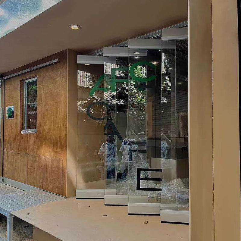 无边框吊夹玻璃门铝合金钢化玻璃折叠门阳台吊轨推拉移动店面隔断,全屋定制,全景门,淘宝优惠券,粉丝福利购,淘宝优惠卷