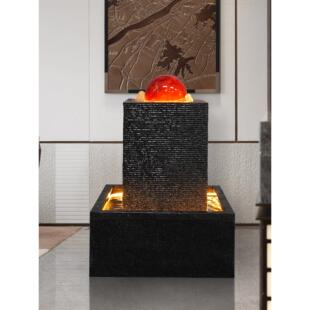 玉石球循环水风生水起水晶球流水喷泉摆件风水轮乔迁开业招财定制