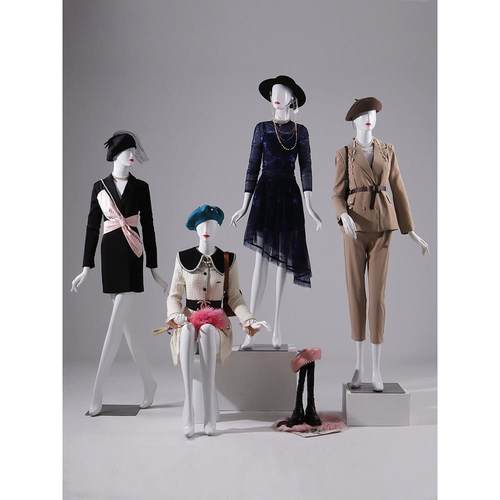 服装店模特展示架全身女假人体人台模型橱窗陈列道具女模特展示架