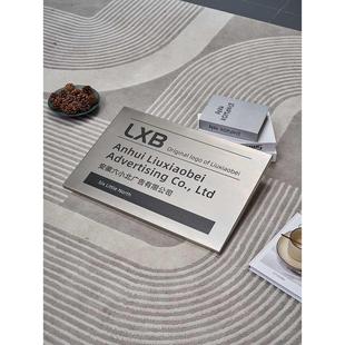公司门牌不锈钢拉丝标牌企业牌匾广告牌定做刻字铜牌金属铭牌定制