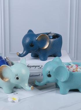 创意家居放钥匙的玄关收纳摆件门口鞋柜桌面收纳盒简约北欧装饰品