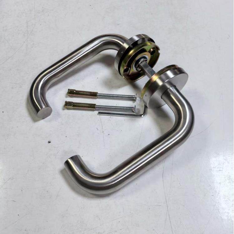 304不锈钢欧标防火通道门锁双弯柄分体假锁盖柄鉴朗安恒同款,基础建材,机械门锁,淘宝优惠券,粉丝福利购,淘宝优惠卷