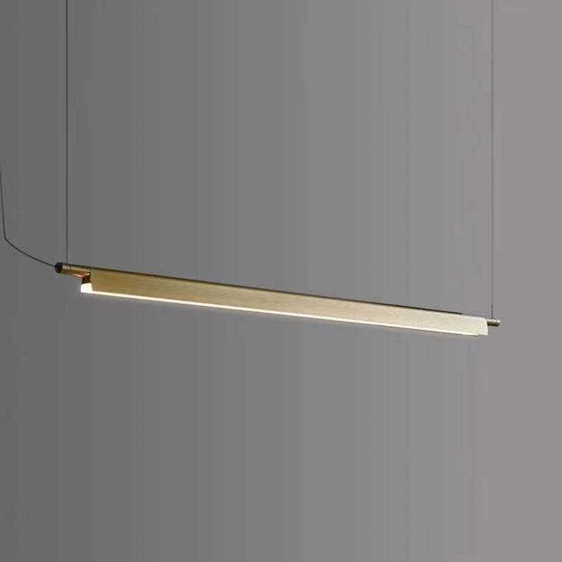 北欧吊灯轻奢长条个性极简餐厅灯简约现代吧台灯艺术LED办公室灯