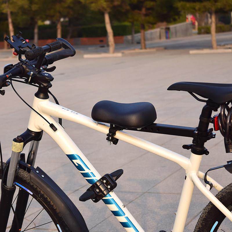 登山车宝宝安全坐椅折叠脚踏加厚公路车快拆儿童座椅自行车前置座