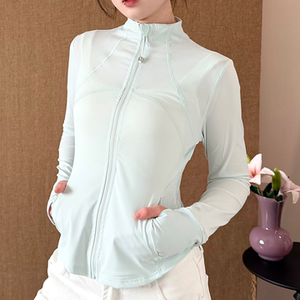 2026款时尚修身瑜伽服立领防晒服女UPF50+冰感透气轻薄运动外套