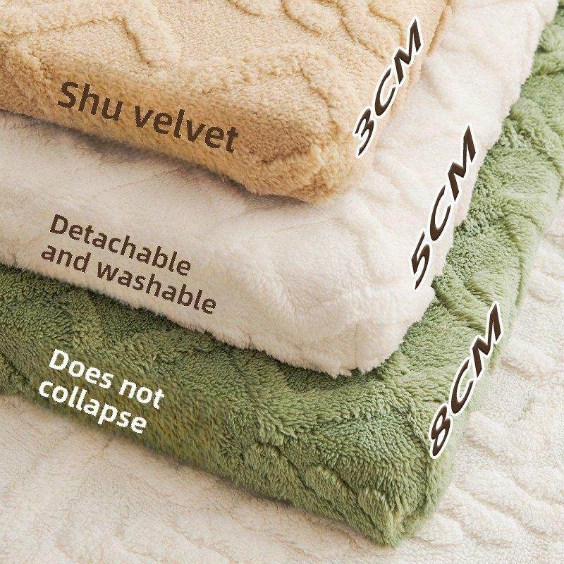 舒棉绒海绵垫高密度加厚加硬实木沙发垫冬季飘窗垫定做50D坐垫子