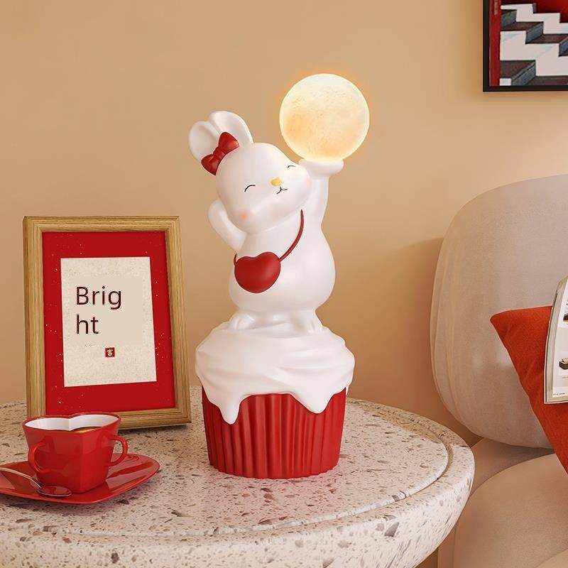 结婚礼物送新人情侣兔子灯喜庆新娘送闺蜜新婚家居婚房装饰品摆件,家居饰品,装饰摆件,淘宝优惠券,粉丝福利购,淘宝优惠卷