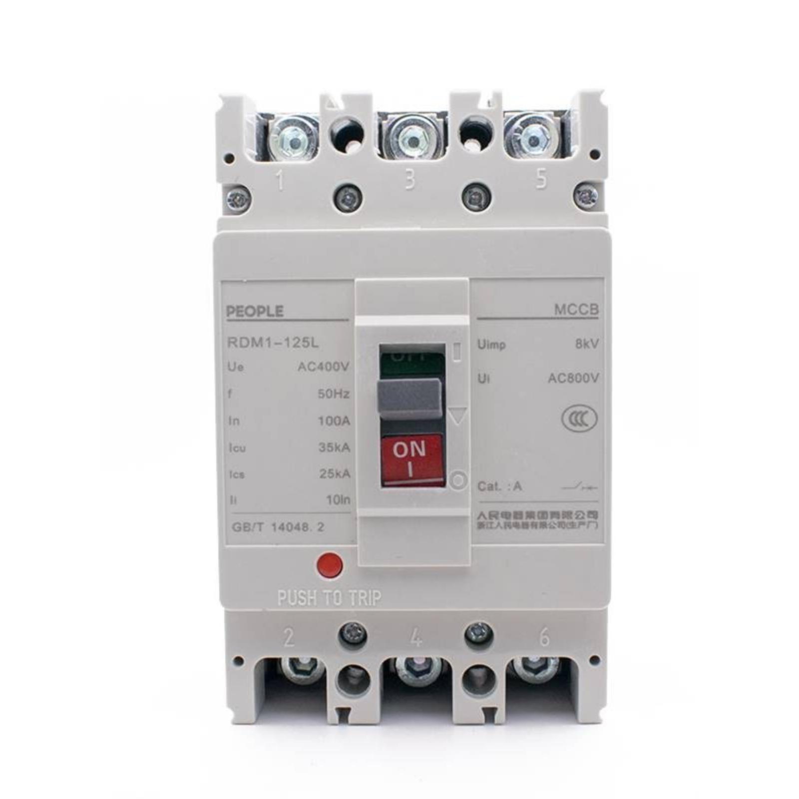 中国人民电器 塑壳断路器RDM1-125L/3300 空气开关