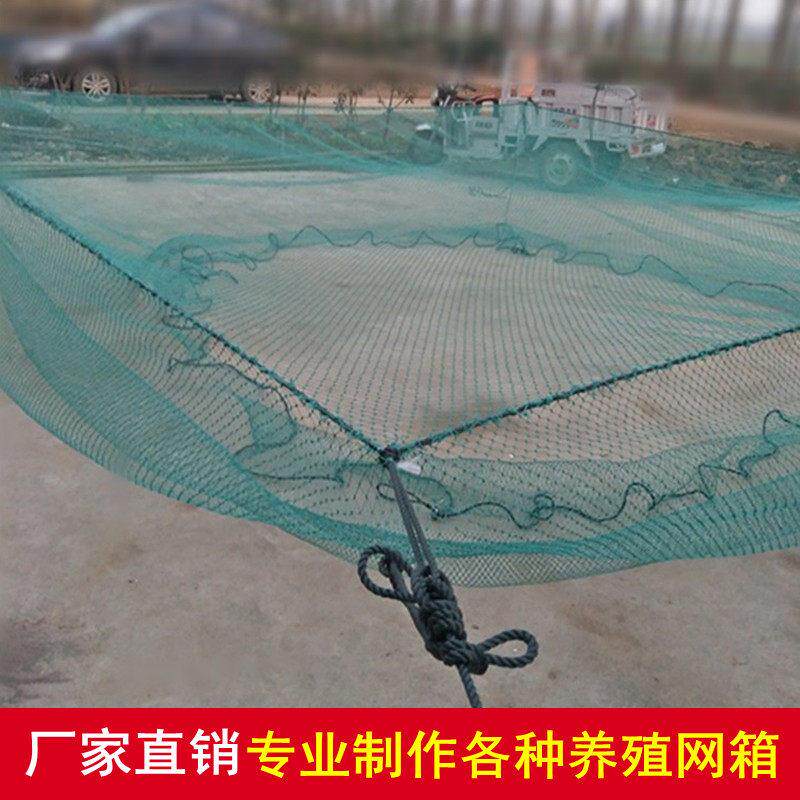 专业定做养鱼网箱渔网存鱼网箱网水产养殖鱼池鱼塘尼龙专用网箱