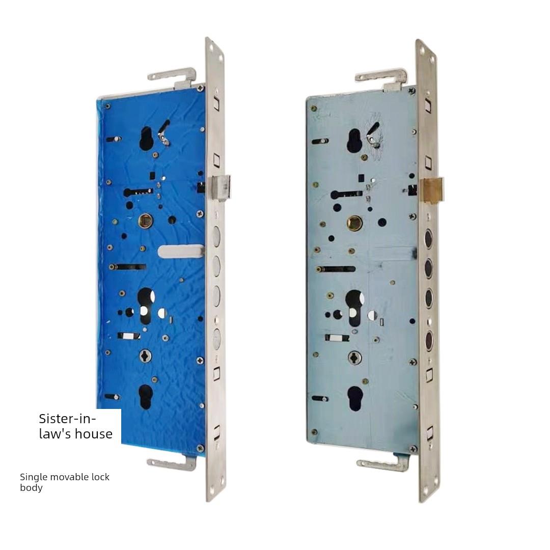 Sbc3 霸王单活双活把手锁舌可调左右不锈钢面板 防盗门锁体