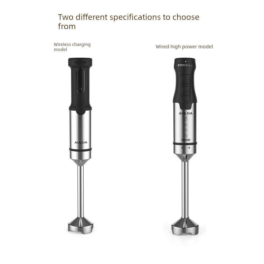 Aulda婴儿食品混合手持式烹饪棒电动1000W烘焙蛋糕均质机鸡蛋打蛋,厨房电器,电动辅食料理棒,淘宝优惠券,粉丝福利购,淘宝优惠卷