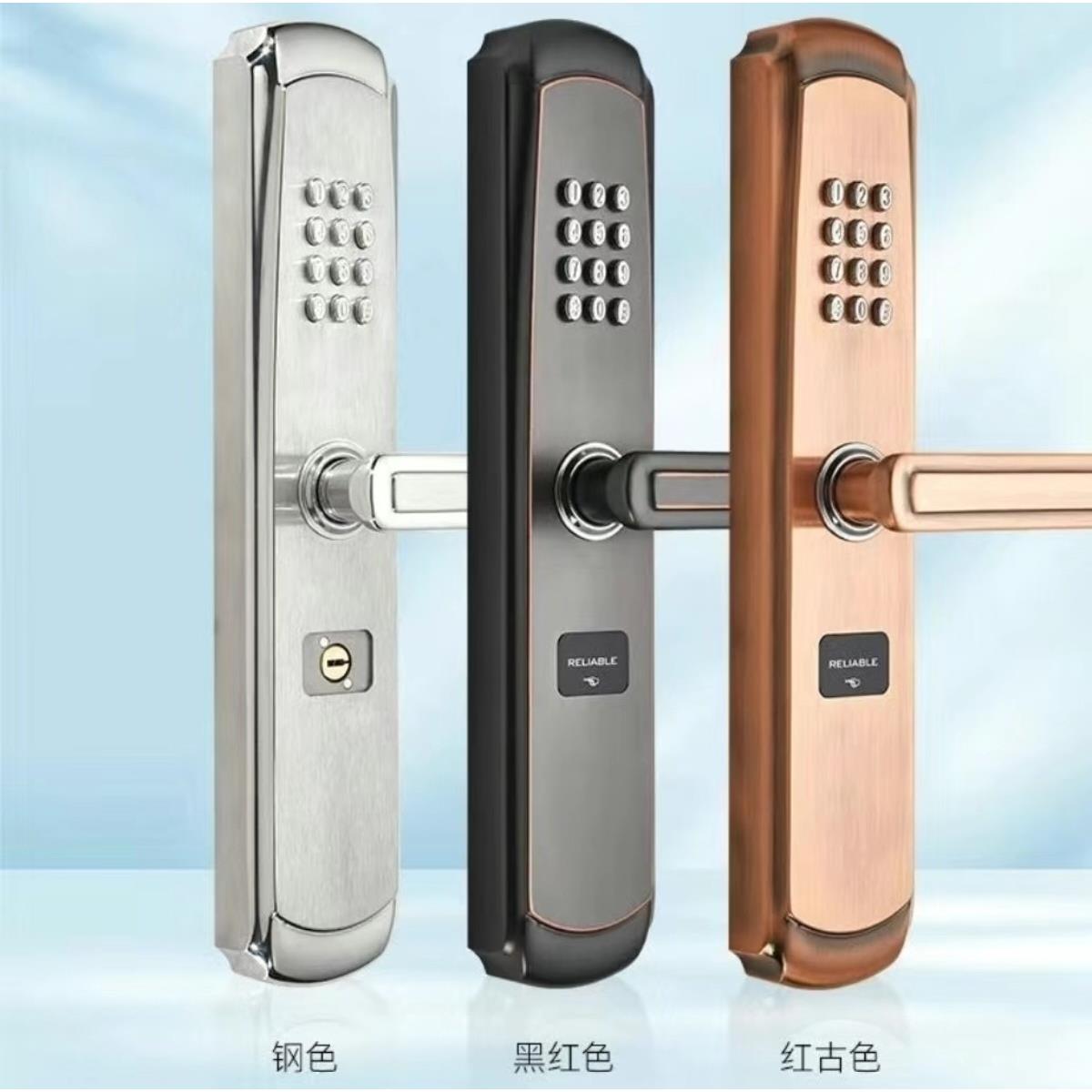 不锈钢大门锁家用入户门庭院门防盗门机械密码锁防水防晒双面