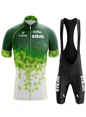 STRAVA夏季骑行服公路赛车骑行速干衣自行车山地车短袖骑行服套装