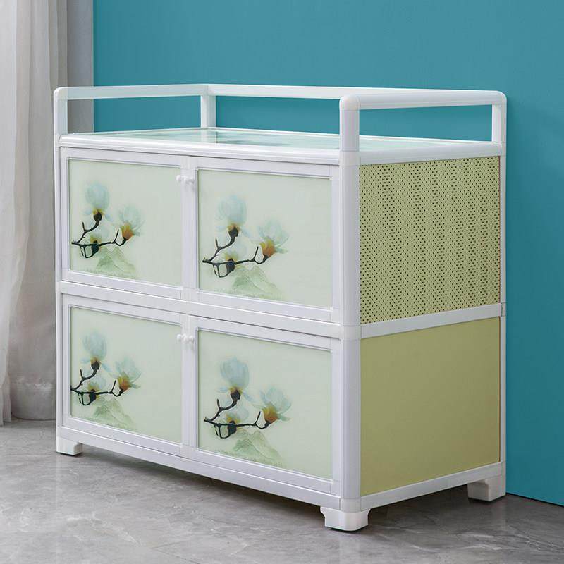 厨房置物架落地多层带门多功能铝合金储物柜子橱柜碗筷锅具收纳柜,厨房/烹饪用具,厨房置物架/置物柜/角架,淘宝优惠券,粉丝福利购,淘宝优惠卷