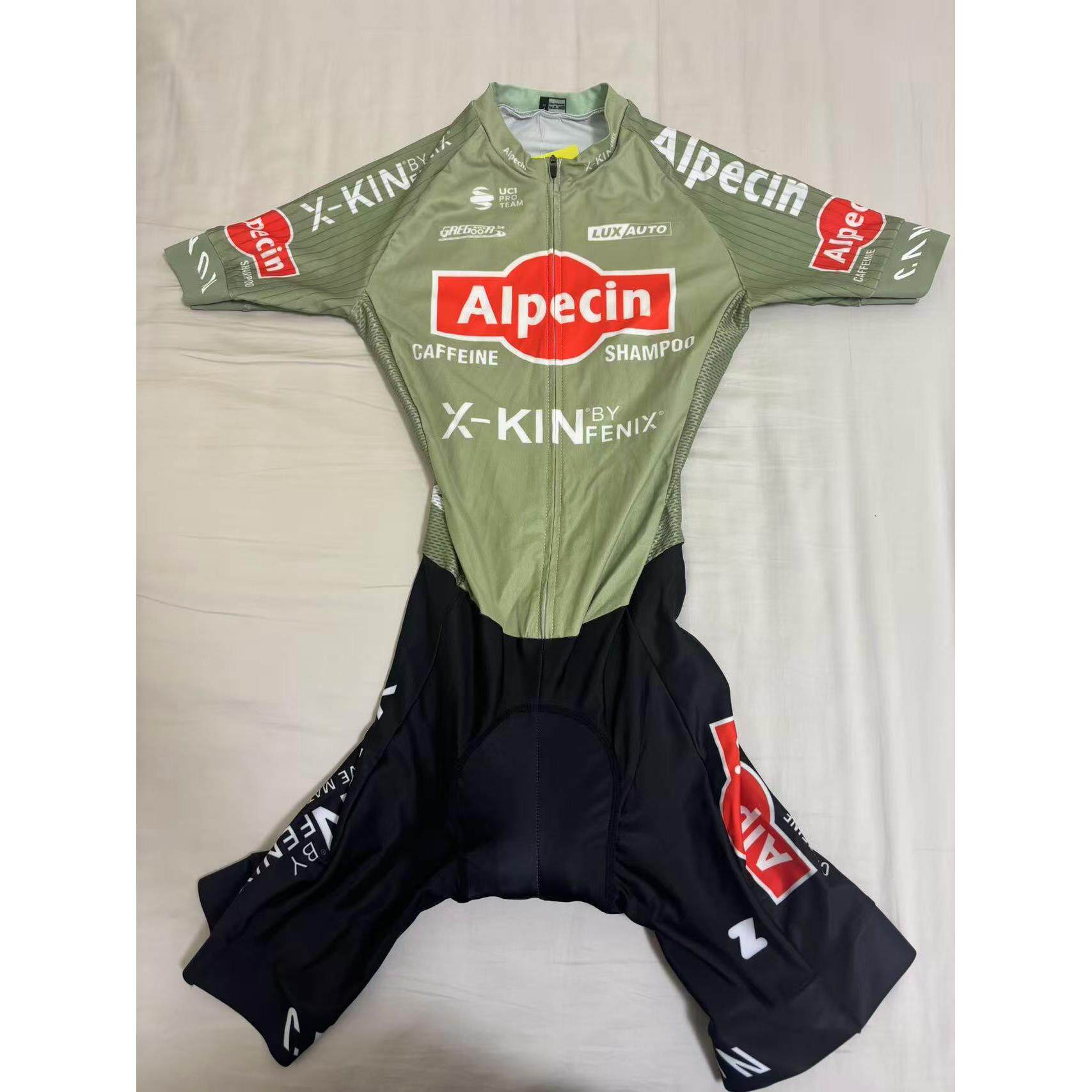 欧倍青彪哥范博普尔同款夏季骑行服连身两件式短袖套装公路车骑行