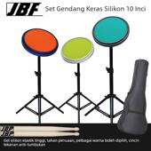 硅胶10寸架子鼓哑鼓哑鼓垫初学哑鼓套装 练鼓垫练习垫哑鼓板静音垫