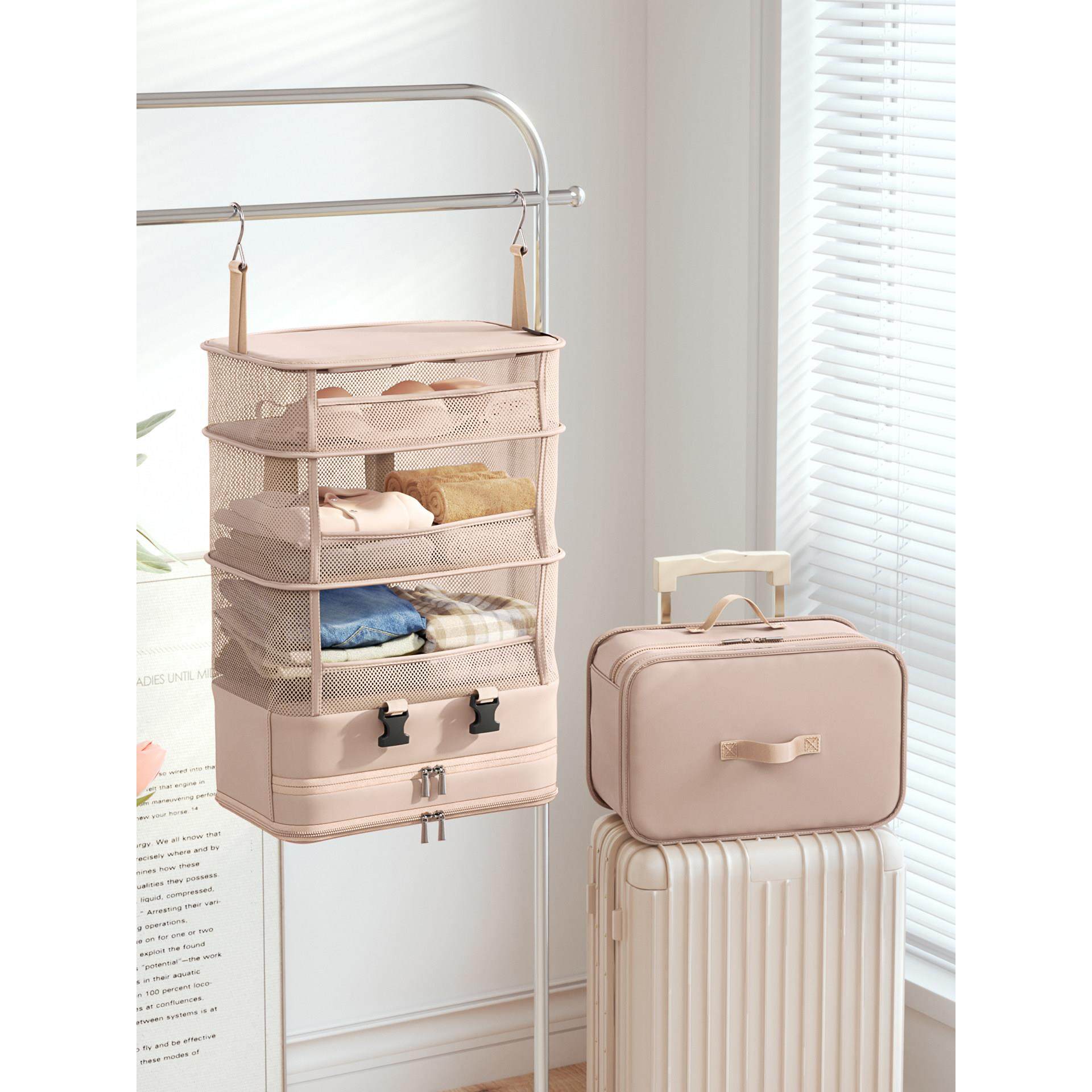 旅行收纳袋多功能可折叠衣服挂袋行李箱便携式衣物内衣分装整理包,收纳整理,衣物压缩袋,淘宝优惠券,粉丝福利购,淘宝优惠卷