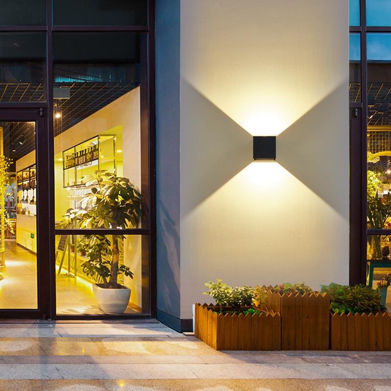 壁灯户外防水过道走廊楼梯灯现代简约室外别墅庭院外墙双壁灯