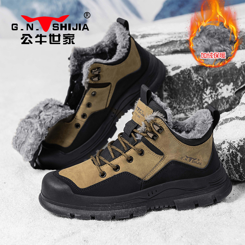 公牛世家加绒保暖男鞋官方旗舰店