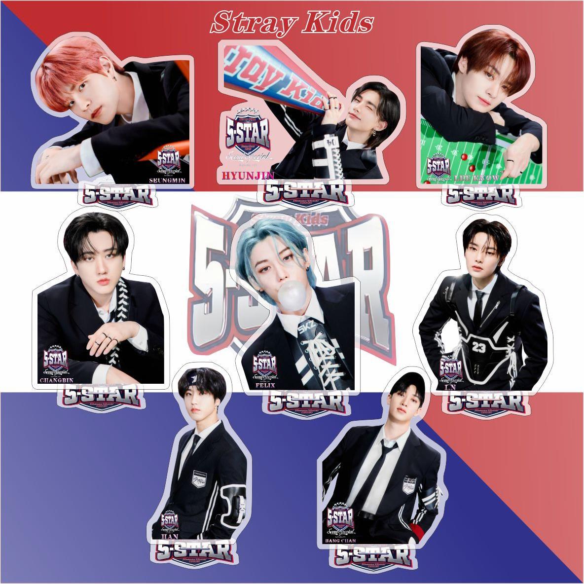 Stray kids（UNVEIL 13)新款亚克力双面立牌桌面摆件明星周边