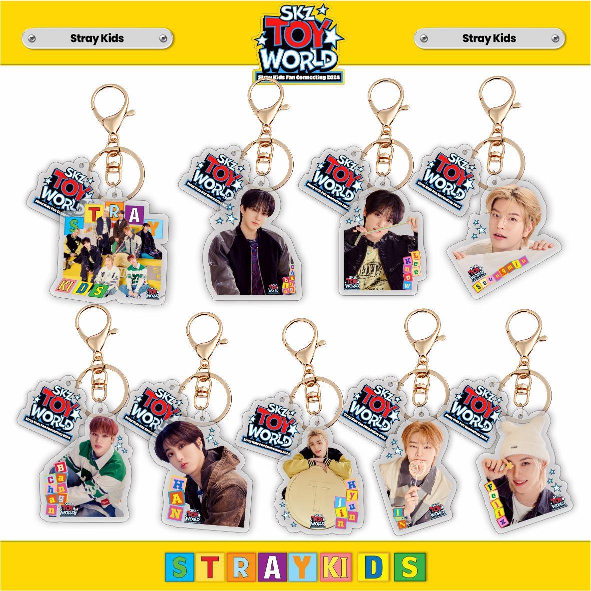 24年 Straykids 新款亚克力钥匙扣挂件饰品明星周边黄铉辰koop