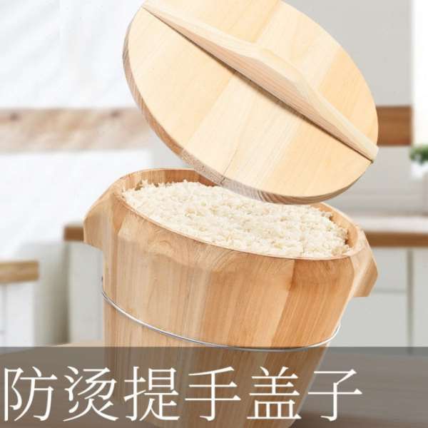 杉木厨房大小饭桶蒸饭木桶蒸米饭餐厅饭蒸笼竹家用