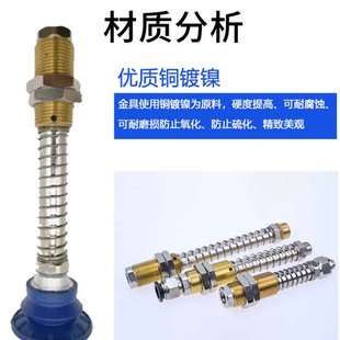 机械手真空吸盘防旋转金具弹簧缓冲杆FSTE AG25工业气动配件