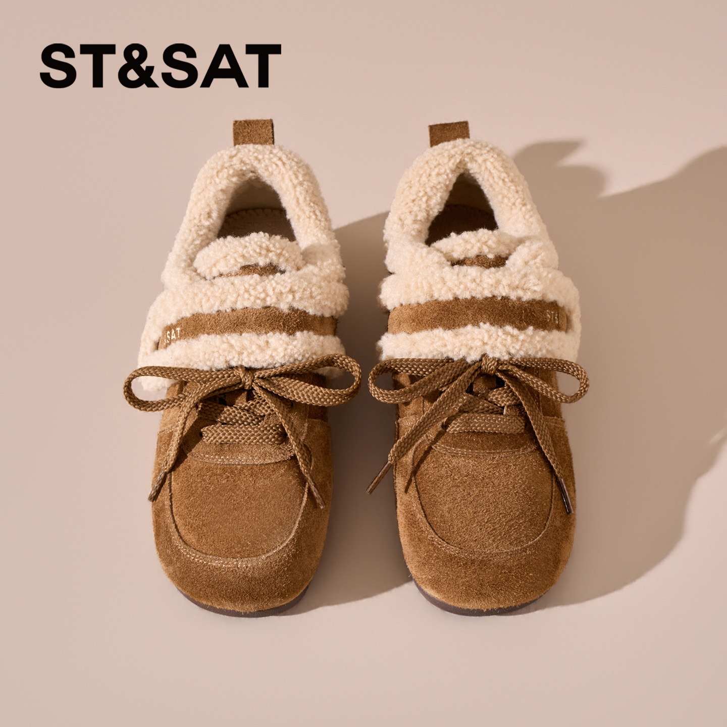 星期六真皮勃肯鞋冬季保暖