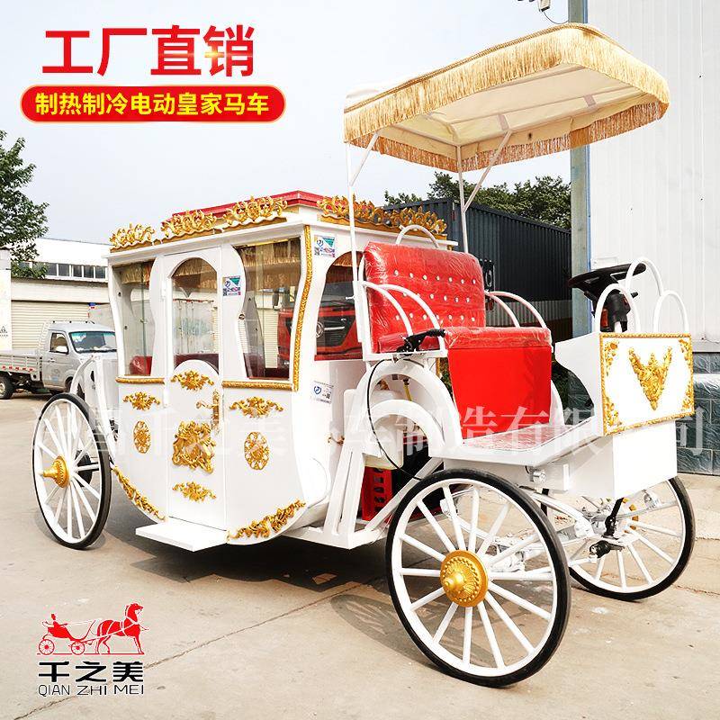 欧式多功能SS电动豪华皇家马车空调制冷制热四轮观光马车