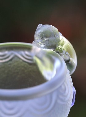 故宫御猫琉璃猫杯茶m具茶杯喝茶会客摆件居家客厅桌面摆放家用单