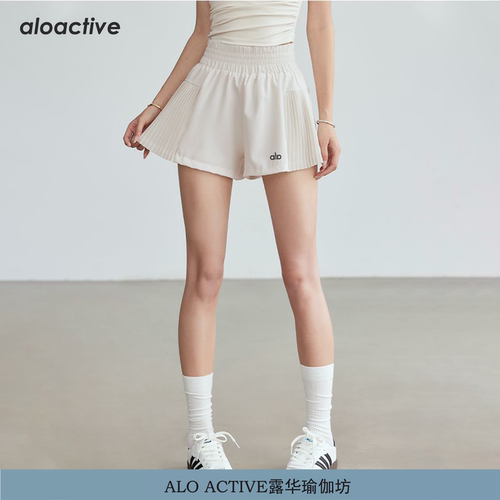 aloactive高腰防走光瑜伽短裤女