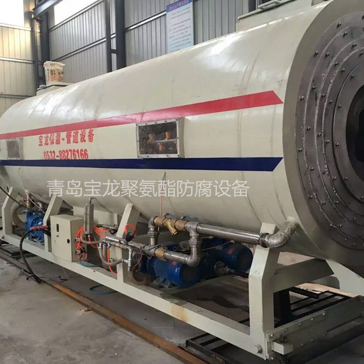 供应青岛宝龙850-1370型PE材质真空定径法供热保温管生产线