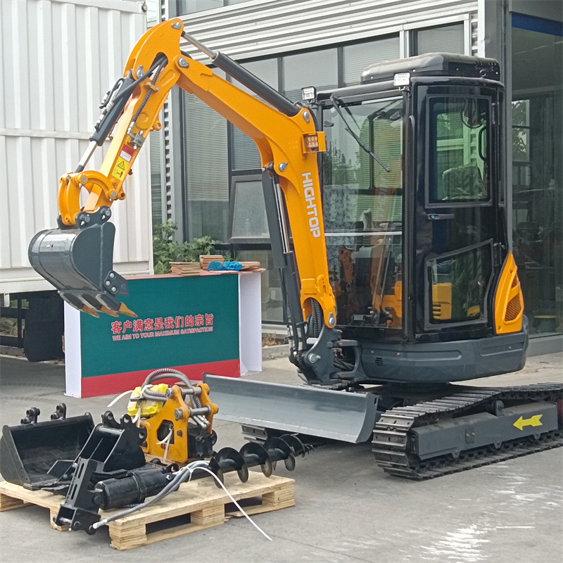 HT25挖掘机 带驾驶舱 无尾农用家用建筑工程挖掘机 小型钩机价格