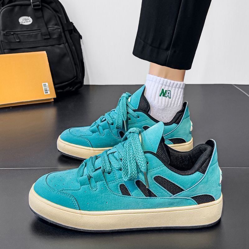 男鞋子美式复古面包鞋潮鞋美拉德休闲运动滑板鞋百搭工装鞋春秋季