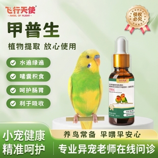 飞行天使甲普生鹦鹉绿便甩食消化不良天然配方温和调理肠胃鸟通用