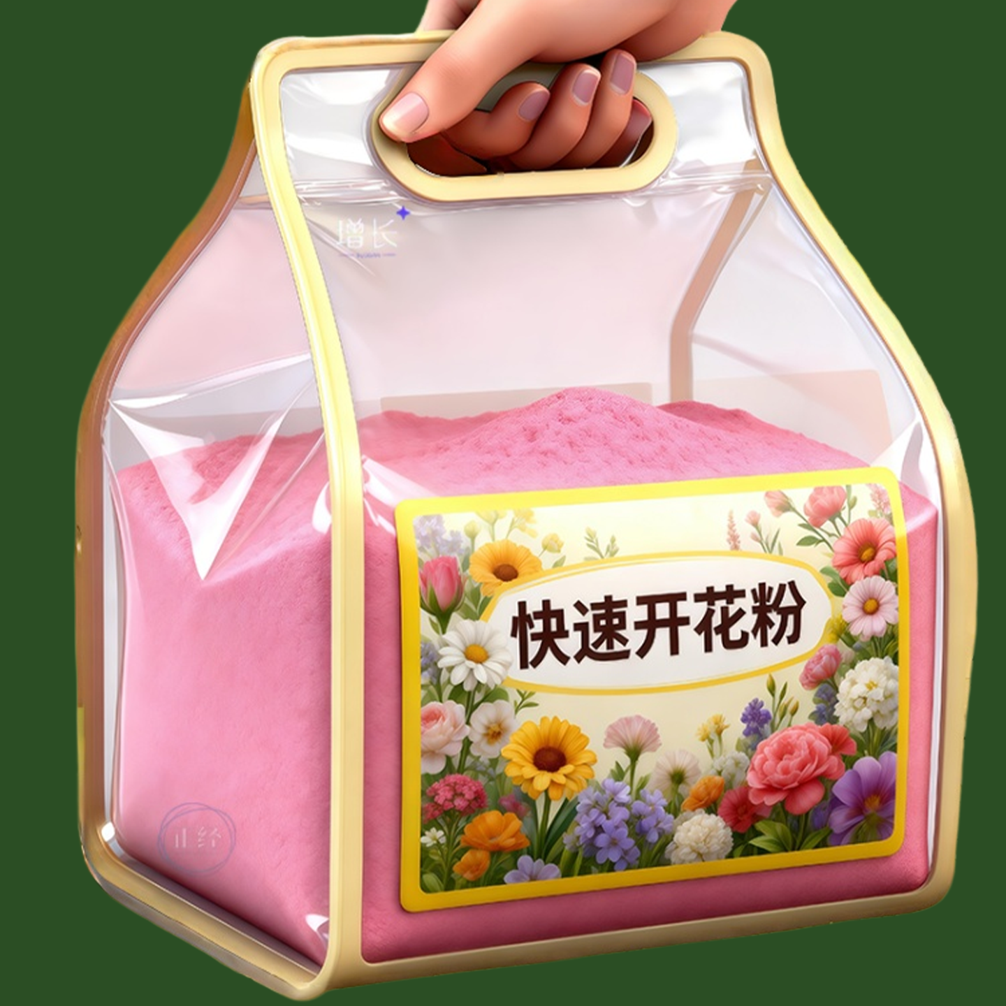 盆栽花肥粉剂促花增蕾花色艳丽