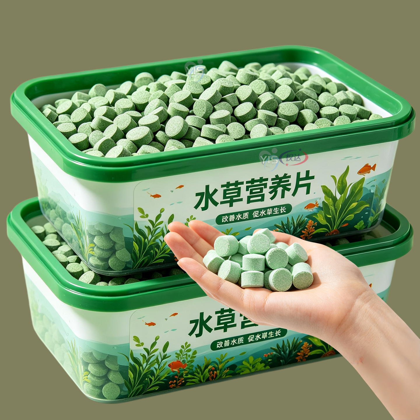 草缸营养片呵护水草叶片翠绿长势