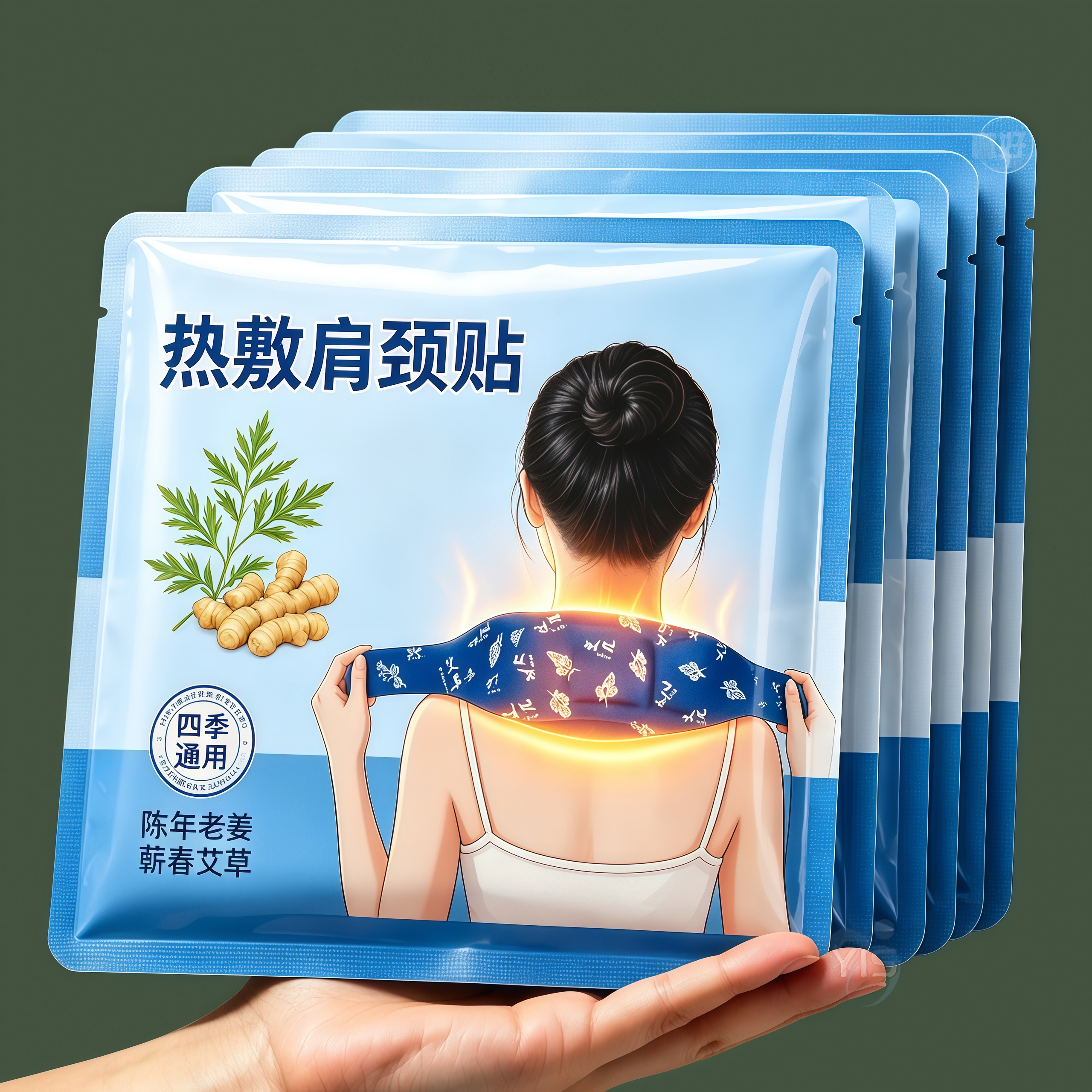 暖颈贴自发热护颈热敷贴颈热敷草本居家颈部热敷贴热敷热敷贴护颈