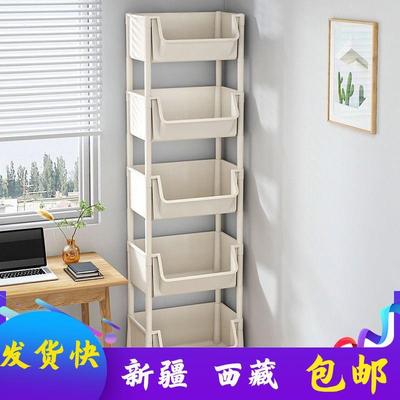 新疆西藏包邮可移动书架置物架儿童玩具收纳架多层家用小推车落地