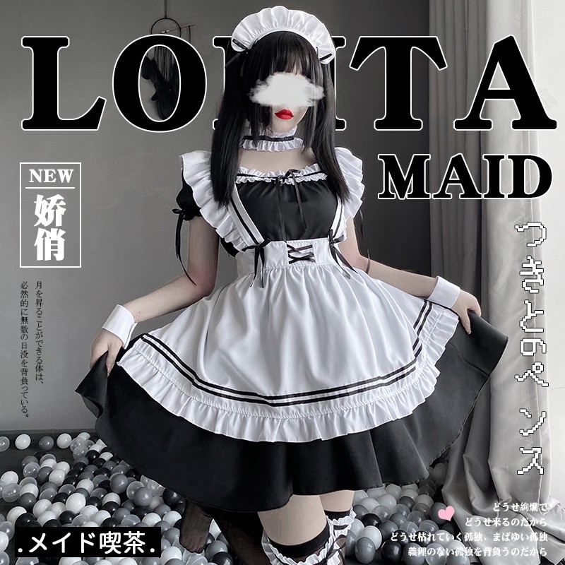 仙懿日系Lolita女仆装万圣节cosplay动漫衣服派对舞台表演服女304