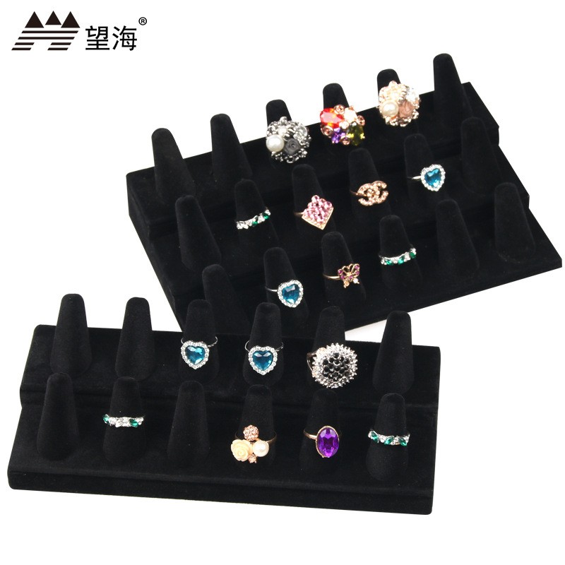 戒指架树脂植绒展示座珠宝陈列摆件展示道具