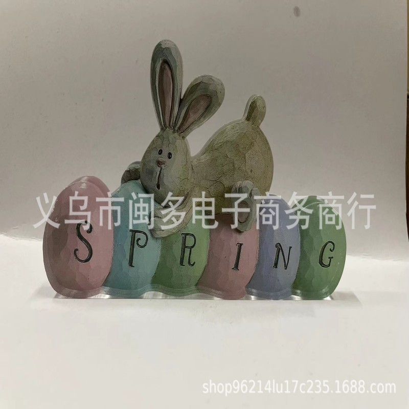 新款复活节派对兔子彩蛋挂件easter节日主题家居装饰门挂件