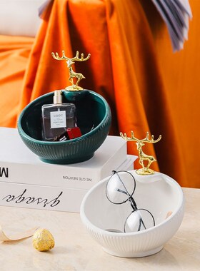 钥匙收纳摆件客厅装饰品钥匙摆放台玄关摆件家居饰品乔迁新居礼品