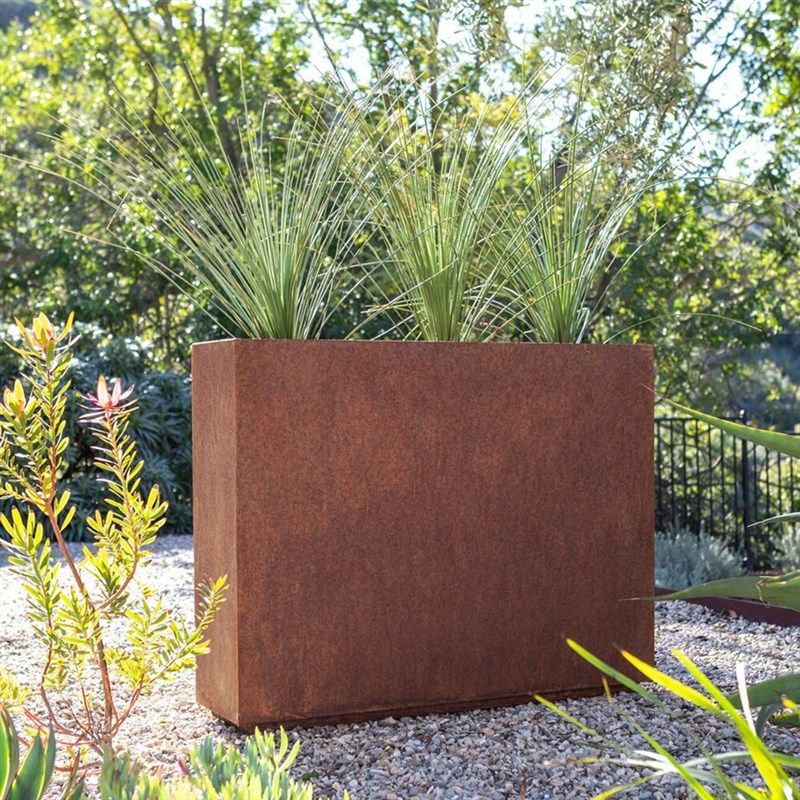 户外铁艺生锈花箱庭院移动室外门店花盆花坛绿化隔断围栏花槽组合,商业/办公家具,花坛/花箱,淘宝优惠券,粉丝福利购,淘宝优惠卷